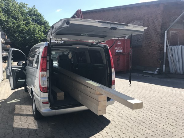 Buying 4 meter long timber reaches and surpasses the limits of my car