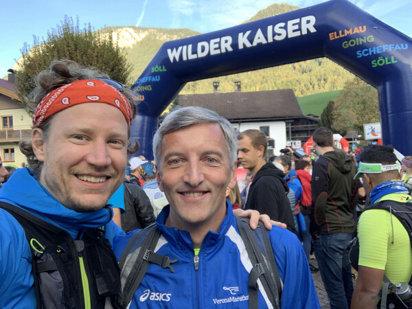 Jürgen and me about to run up some hills