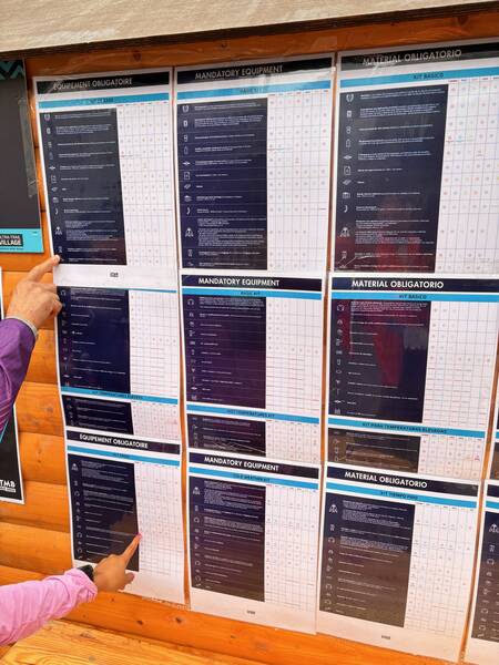 The long mandatory gear lists, including the cold weather and hot weather add-on lists