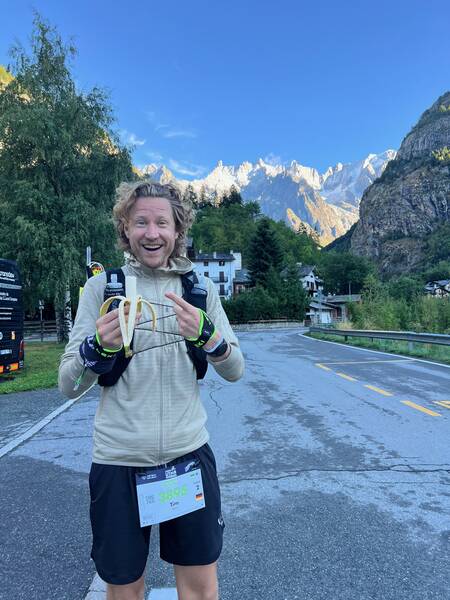 Mandatory part of the breakfast of champions: The banana