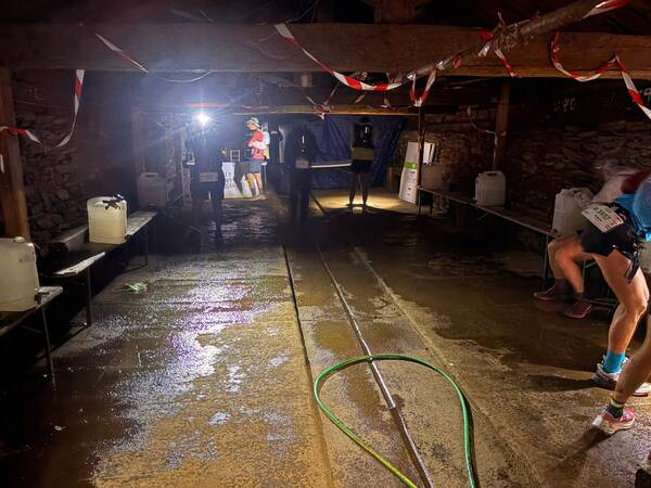 Any aid station is better than none, even if it’s super small and you have to duck inside