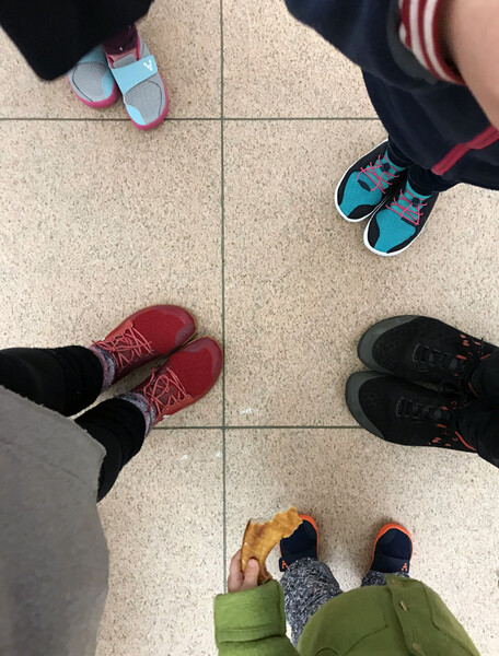 Before the trip we all upgraded our shoes to the amazing VivoBarefoot brand to be prepared for lots of walking