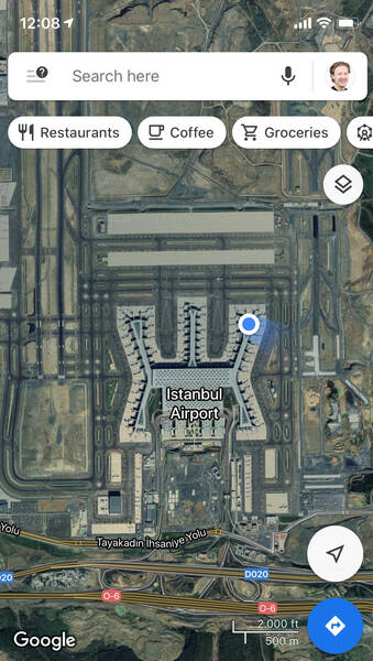 The new insanely prestigious Istanbul airport seen from the top looks like a threatening insect, I think