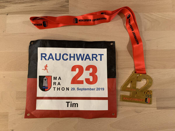 Medal and custom race number