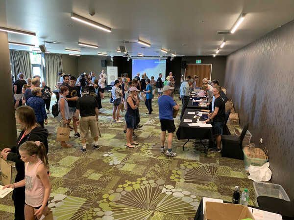Registration happened in the newly built Novotel, New Plymouth